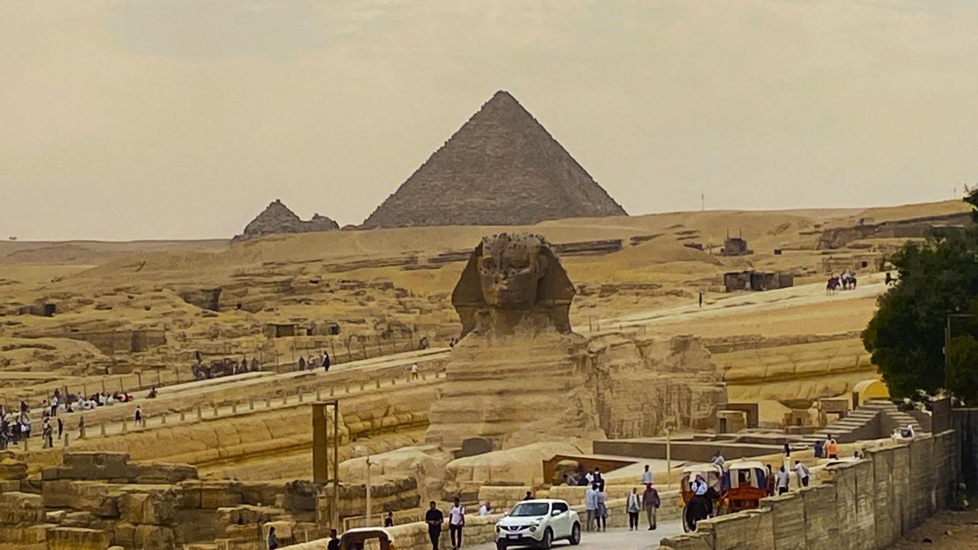 Seven Pyramids Panoramic View Inn Kafret el-Gabal 外观 照片