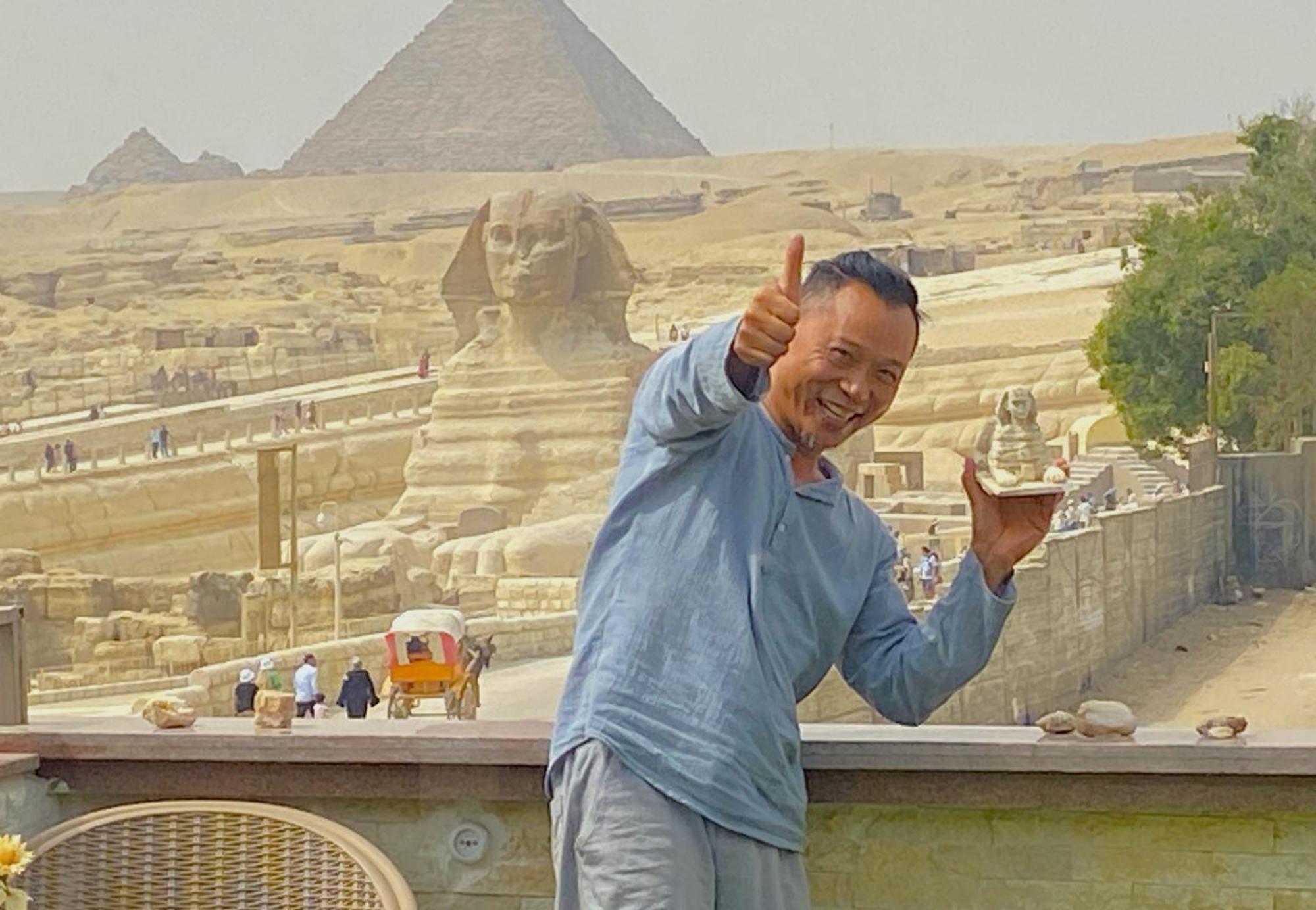 Seven Pyramids Panoramic View Inn Kafret el-Gabal 外观 照片