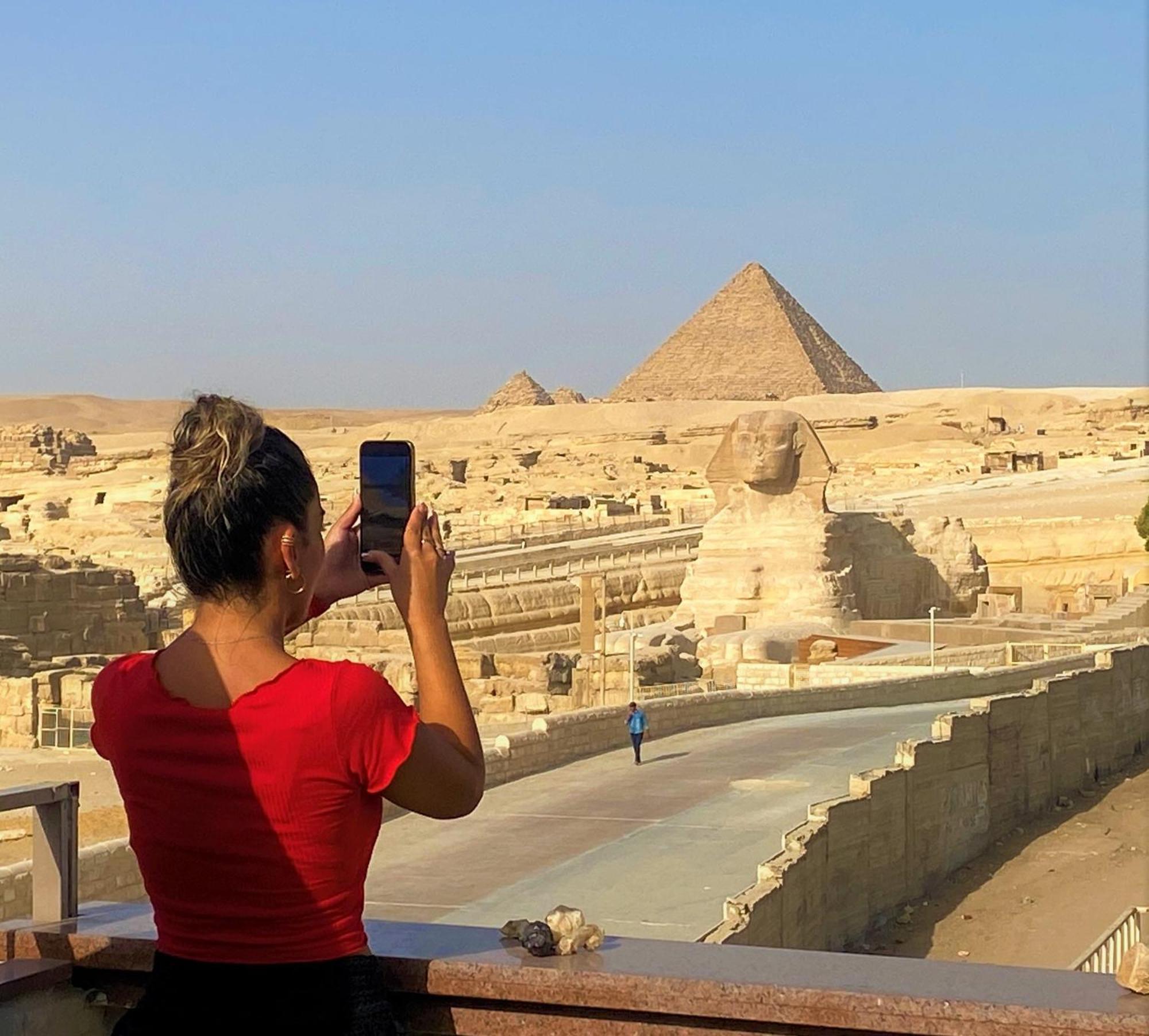 Seven Pyramids Panoramic View Inn Kafret el-Gabal 外观 照片
