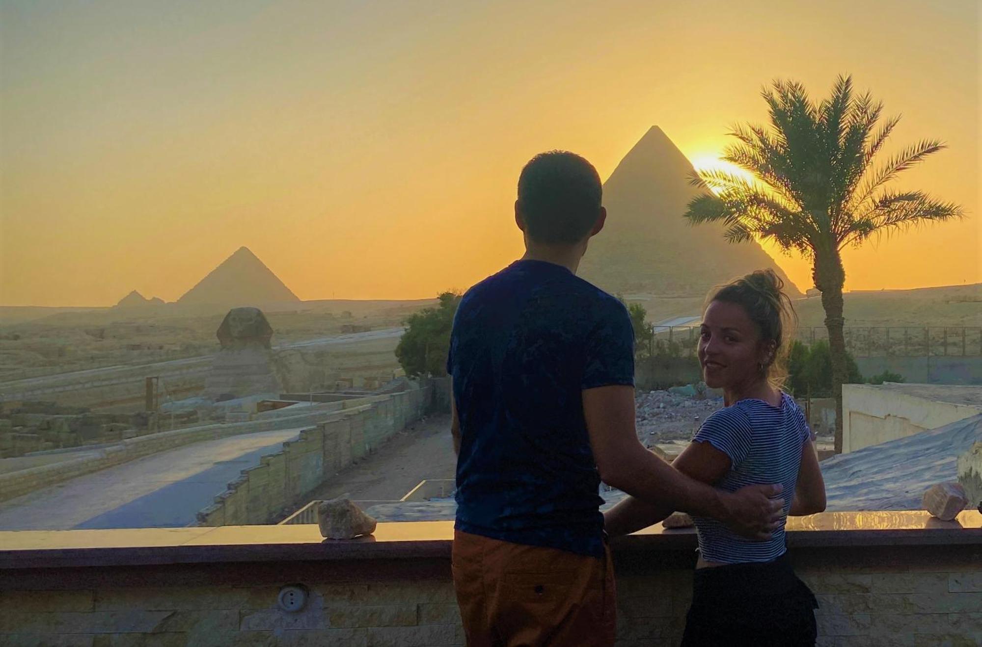 Seven Pyramids Panoramic View Inn Kafret el-Gabal 外观 照片