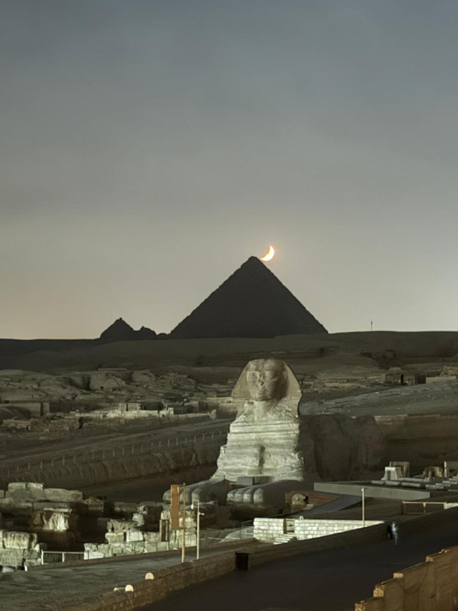 Seven Pyramids Panoramic View Inn Kafret el-Gabal 外观 照片