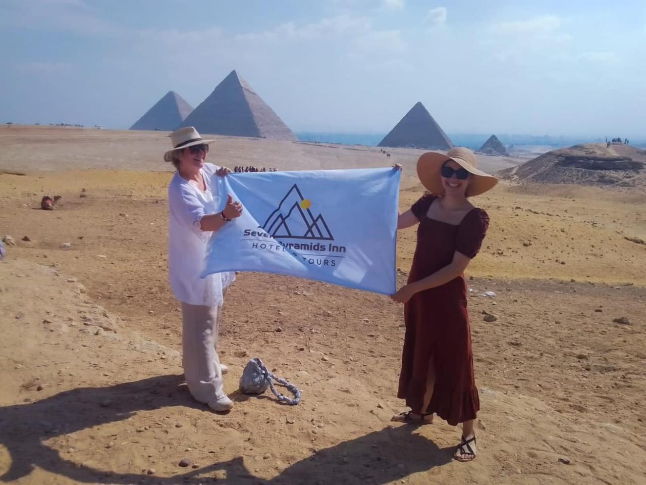 Seven Pyramids Panoramic View Inn Kafret el-Gabal 外观 照片
